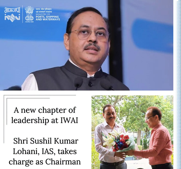 IWAI welcomes Sushil Kumar Lohani as new Chairman